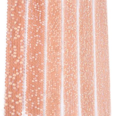Transparent Glass Beads Strands EGLA-A044-T3mm-MB21-1