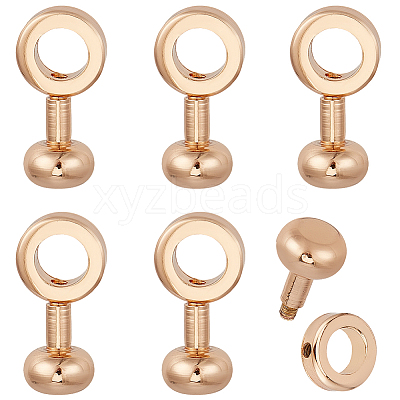 6Pcs Brass Zipper Insert Buckles KK-CY0001-04G-1