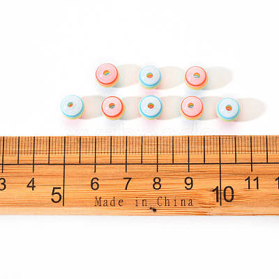 50Pcs Transparent Stripe Resin Beads RESI-YW0001-02D-1
