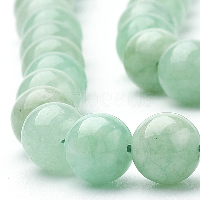 Natural Myanmar Jade/Burmese Jade Beads Strands X-G-T064-22-8mm-1