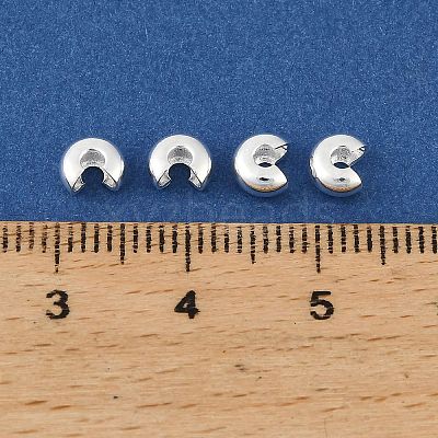 Brass Crimp Beads Covers KK-H258-04B-S-1