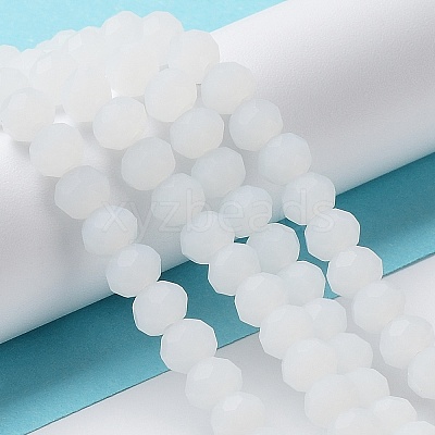 Imitation Jade Solid Color Glass Beads Strands X-EGLA-A034-J4mm-MD05-1