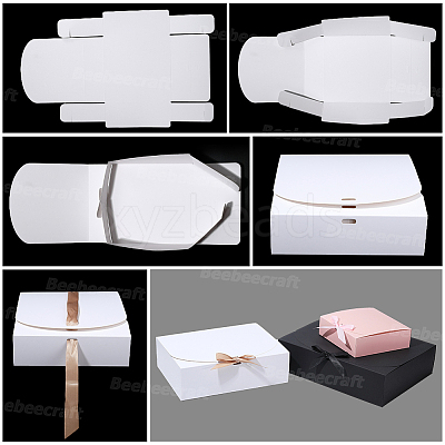 Folding Paper Gift Boxes with Ribbon CON-WH20001-11B-02-1