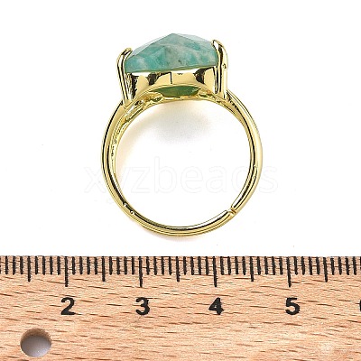 Brass Cuff Open Rings RJEW-D347-01G-10-1