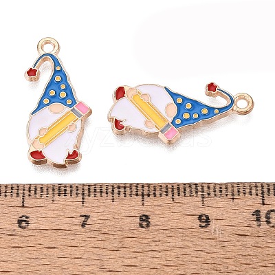 Alloy Enamel Pendants ENAM-Q004-02KCG-01-1