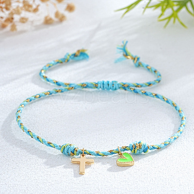 Brass Charm Bracelets LU5248-3-1