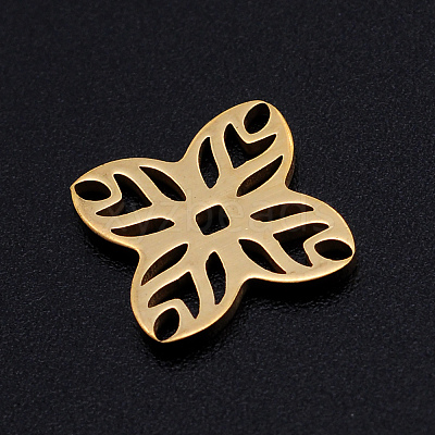 201 Stainless Steel Filigree Joiners Links STAS-S105-JN887-2-1
