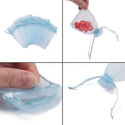 Organza Gift Bags with Drawstring OP-R016-7x9cm-08-1