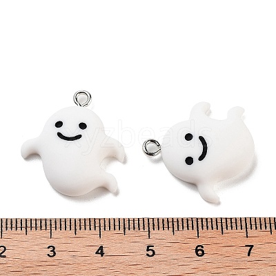 Halloween Theme Opaque Resin Pendants RESI-N039-93-1