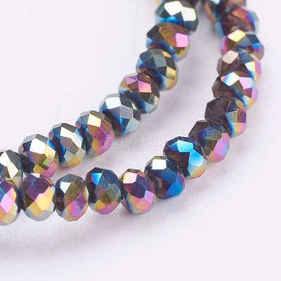 Electroplate Glass Bead Strands EGLA-R080-3mm-M-1
