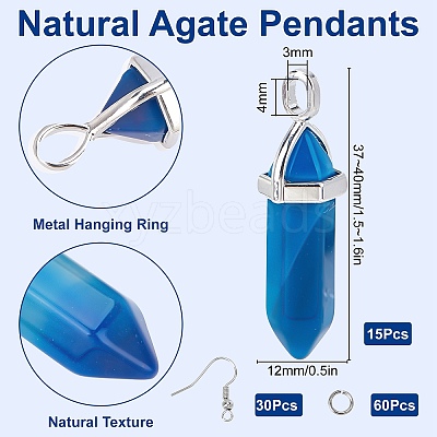 95Pcs 3 Style DIY Dangle Earring Making Kits DIY-SC0015-76A-1