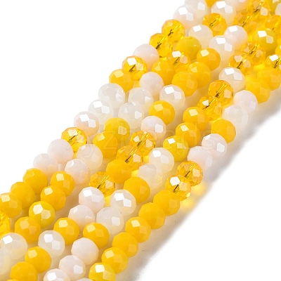 Glass Beads Strands EGLA-A034-M6mm-21-1
