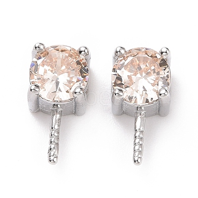 Rhodium Plated 925 Sterling Silver Peg Bails STER-D035-47P-02-1