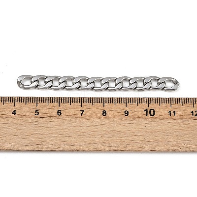 Tarnish Resistant Men's Jewelry Making 304 Stainless Steel Cuban Link Chains CHS-A003M-1.8NK-1