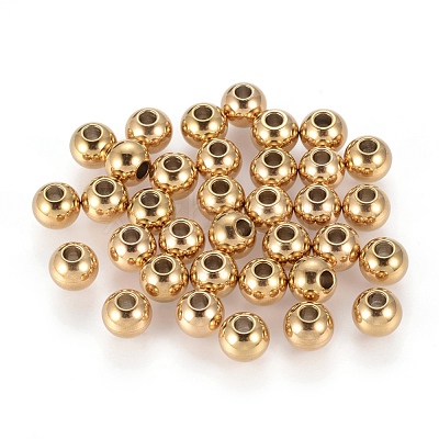 Ion Plating(IP) 202 Stainless Steel Rondelle Spacer Beads X-STAS-F094-06C-G-1