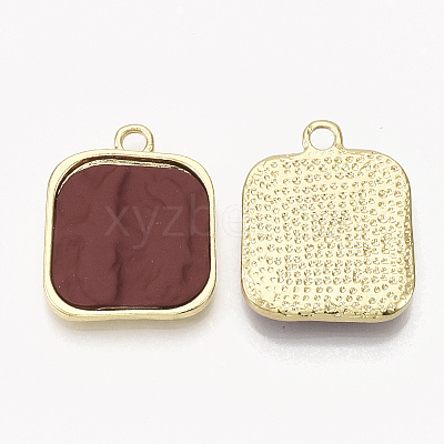Spray Painted Alloy Pendants PALLOY-T056-109C-1