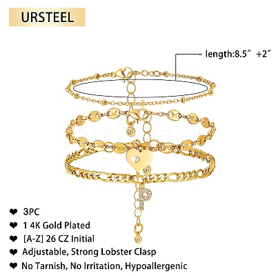 Anklets Sets AJEW-AN00383-16-1