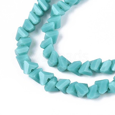 Opaque Glass Beads Strands GLAA-N019-4mm-19-1