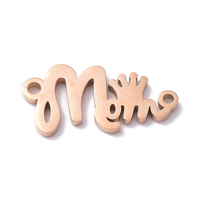 Mother's Day 304 Stainless Steel Pendants STAS-C035-01RG-1