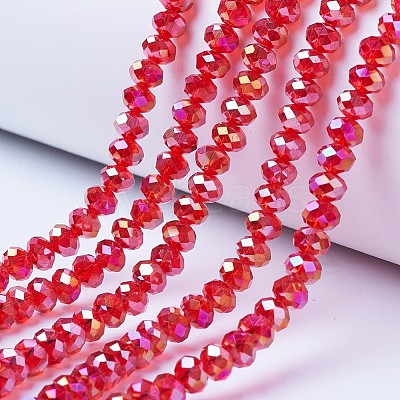 Electroplate Glass Beads Strands LS-EGLA-A034-T10mm-B06-1