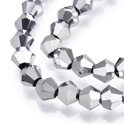Electroplate Glass Bead Strands EGLA-R094-4mm-15-1