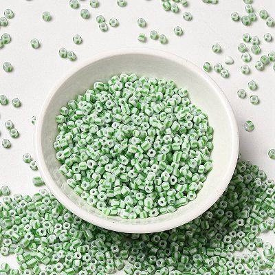 6/0 Opaque Colours Seep Glass Seed Beads SEED-F003-04A-06-1