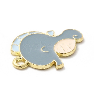 Sea Animal Alloy Enamel Pendants ENAM-D041-07D-1