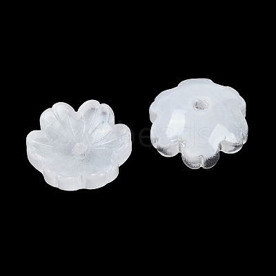 Transparent Spray Paint Glass Beads X-GLAA-H035-04-1