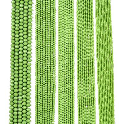 Opaque Solid Color Imitation Jade Glass Beads Strands EGLA-A044-P8mm-D30-1