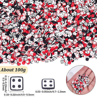 Handmade Polymer Clay Cabochons CLAY-SC0002-99B-1