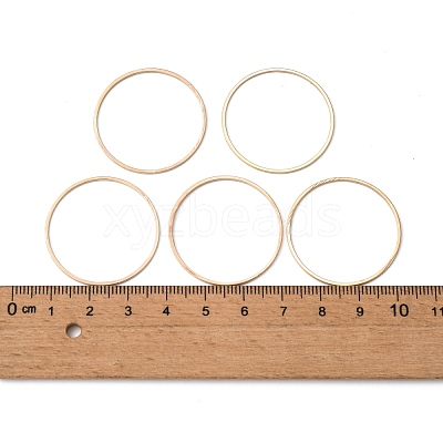 Brass Linking Rings KK-S327-06KC-30mm-1