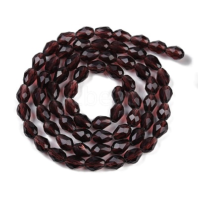 Transparent Glass Beads Strands EGLA-N013-T8mm-D05-1