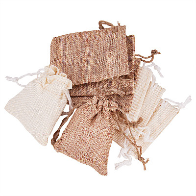 Burlap Packing Pouches Drawstring Bags ABAG-BC0001-08-9x7-1