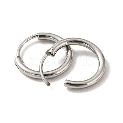 Tarnish Resistant 201 Stainless Steel Huggie Hoop Earrings STAS-H164-03P-1