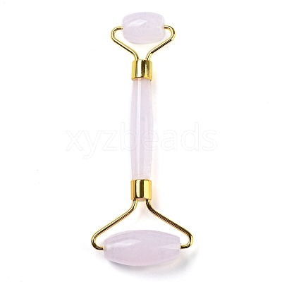 Cherry Quartz Glass Brass Face Massager MRMJ-G008-02G-1
