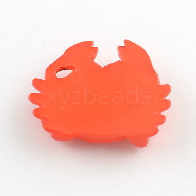 Crab Resin Pendants RESI-R136-06-1