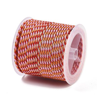 11M Polyester Braided Cord with Cotton Core & Metallic Thread OCOR-Z006-01-18-1