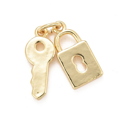 Eco-Friendly Brass Pendants KK-M225-16G-1