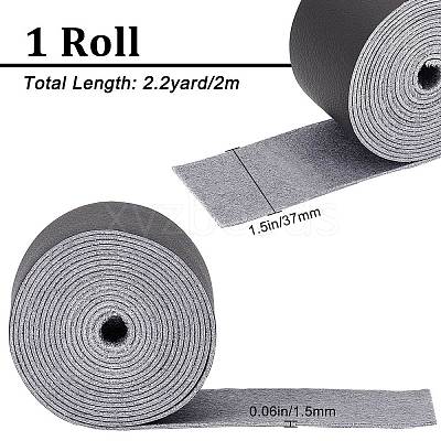 Flat Microfiber Imitation Leather Cord LC-WH0006-07C-02-1