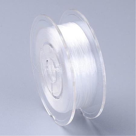 Japanese Eco-Friendly Dyed Flat Elastic Crystal String EW-F005-0.6mm-02-1