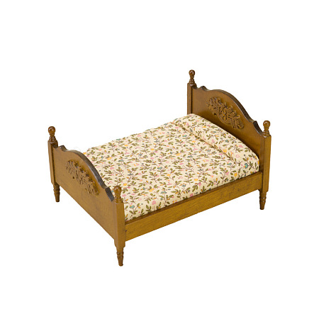 Miniature Wood Double Bed Model PW-WG38059-01-1