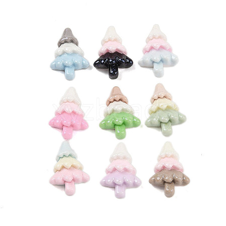 Opaque Resin Decodem Cabochons RESI-A036-05-1