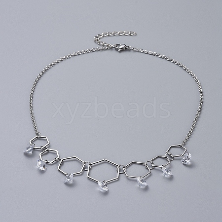 304 Stainless Steel Necklaces NJEW-JN02685-04-1