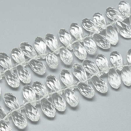 Glass Beads Strands EGLA-S142-8x17mm-10-1