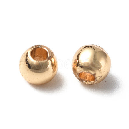 Rack Plating Brass Beads KK-E070-01A-G-1