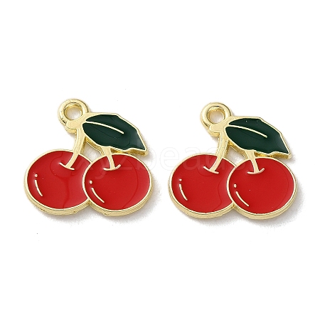 Fruit Alloy Enamel Charms LS-PALLOY-S058-01LG-10-1