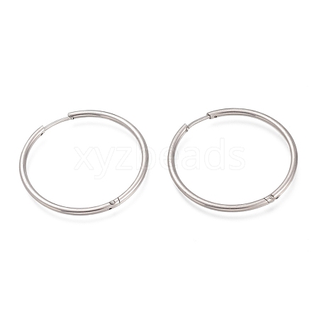 Tarnish Resistant 201 Stainless Steel Huggie Hoop Earrings EJEW-O095-02H-1