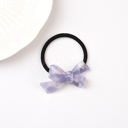Bowknot Cellulose Acetate(Resin) Hair Ties PW-WG28579-06-1