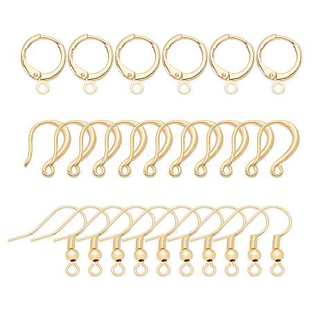 CHGCRAFT Brass Earring Hooks KK-CA0001-60G-1