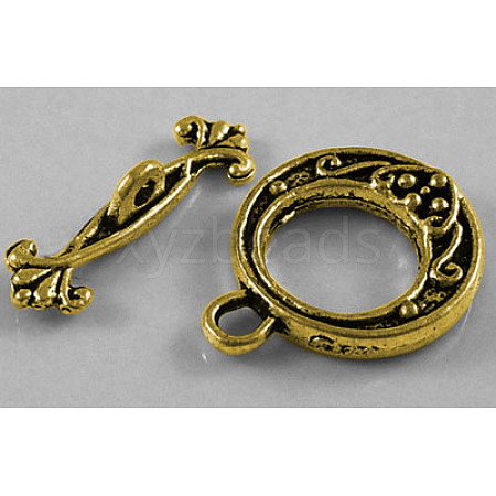 Tibetan Style Alloy Toggle Clasps LS-GLF1081Y-NF-1